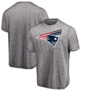 New England Patriots Majestic Showtime Pro Grade T-Shirt – Heathered Gray